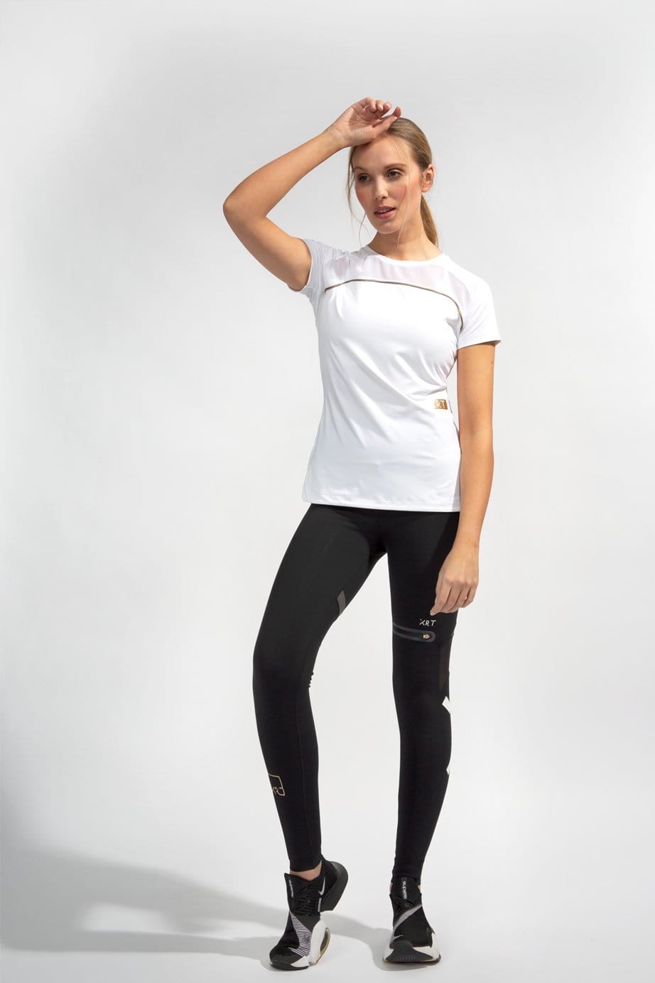 White XRT sport t-shirt for women