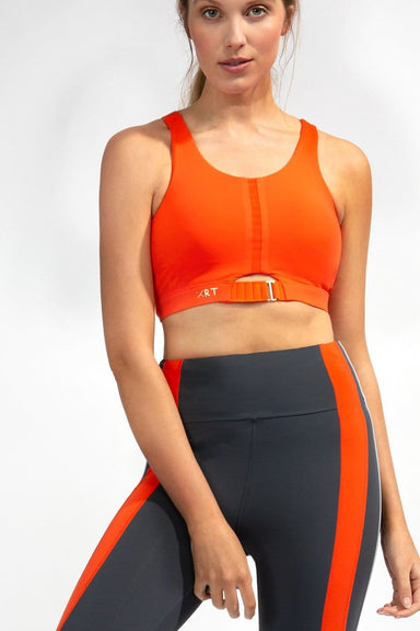 XRT workout orange sports bra