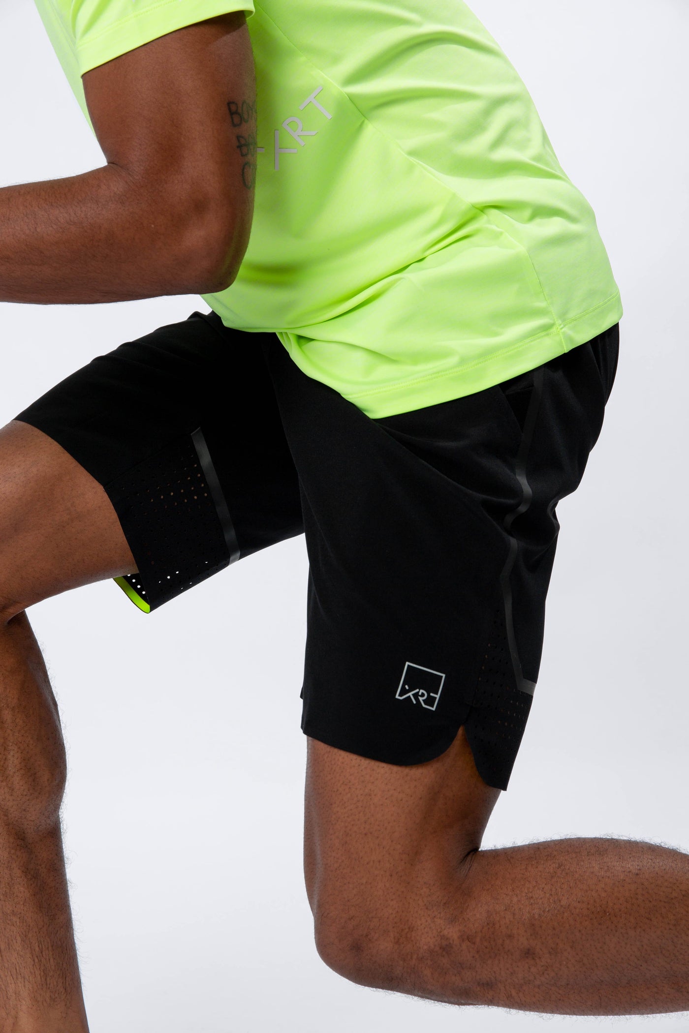 XRT Black gym shorts for men