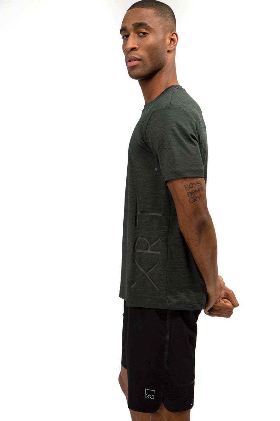 XRT black sport t-shirt for men
